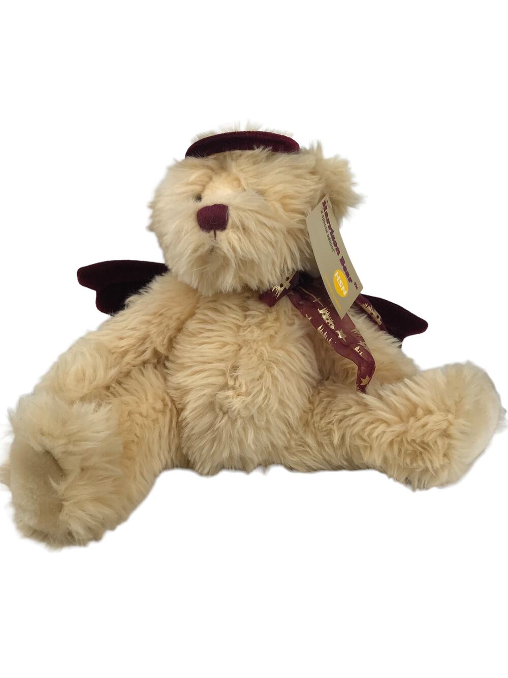 HSN RBI Harrison Bear Angel Plush 16'' 2000 Christmas Halo Wings Special Edition